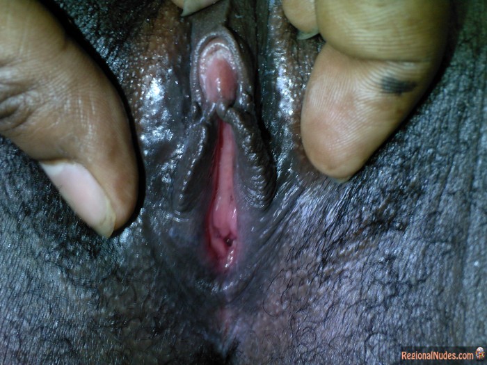 Spreading Wet Black Hole Kenyan Clitoris