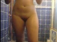 Naked Guatemalan GF in the Bathroom