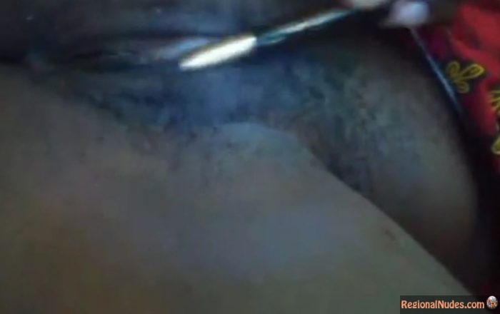 Ivorian Black Pussy Rubbing and Fingering Sex Video